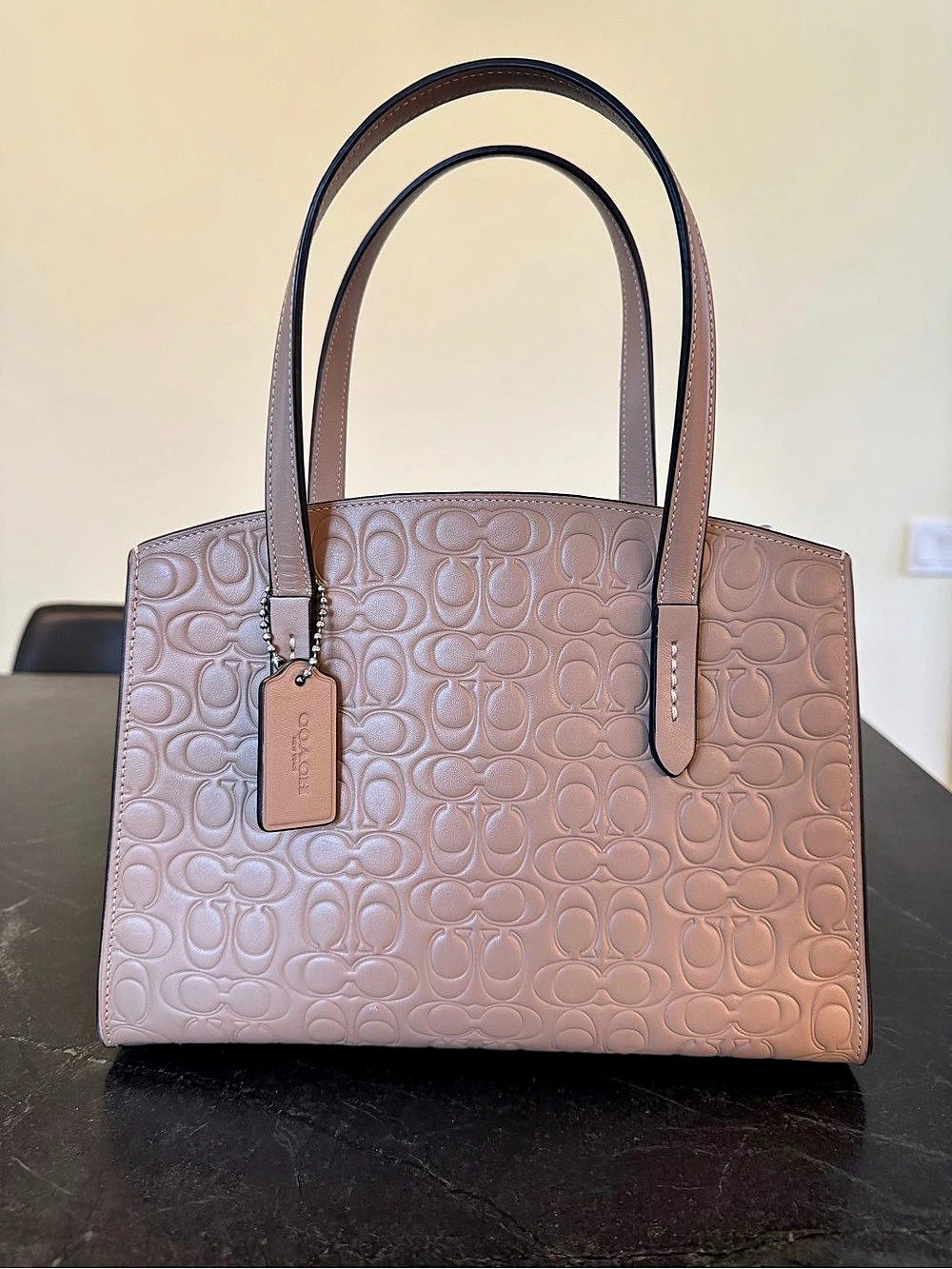 Coach Charlie Carryall Signature Embossed Tote